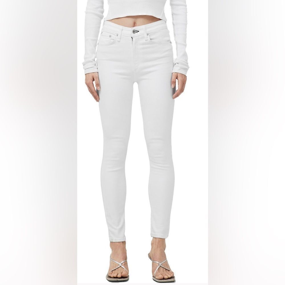 Rag & Bone High Rise Ankle Skinny Jeans NWT off white
